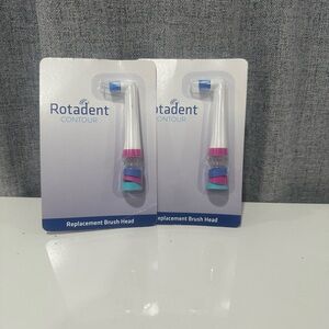 Rotadent Contour Replacement Brush Heads. 2 pack. NWT.